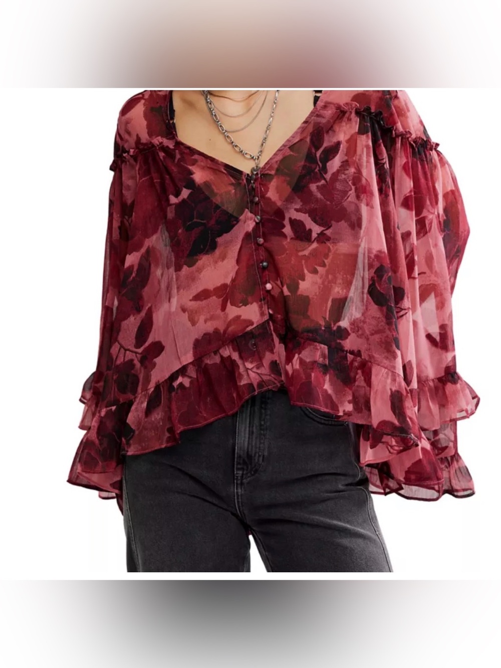 Free People
Women's Day Dreaming V-Neck Blouse